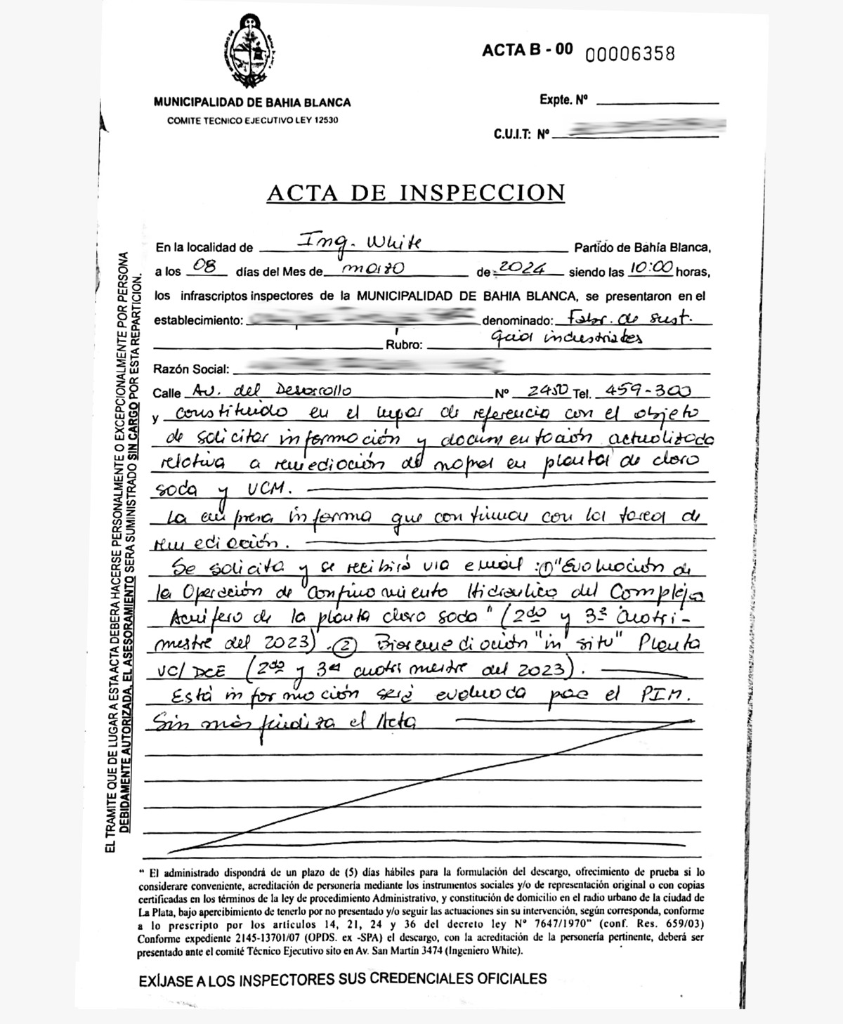 Acta del CTE